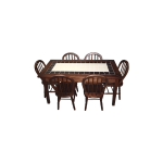 Mesa com Azulejos Encabeçada Maciça